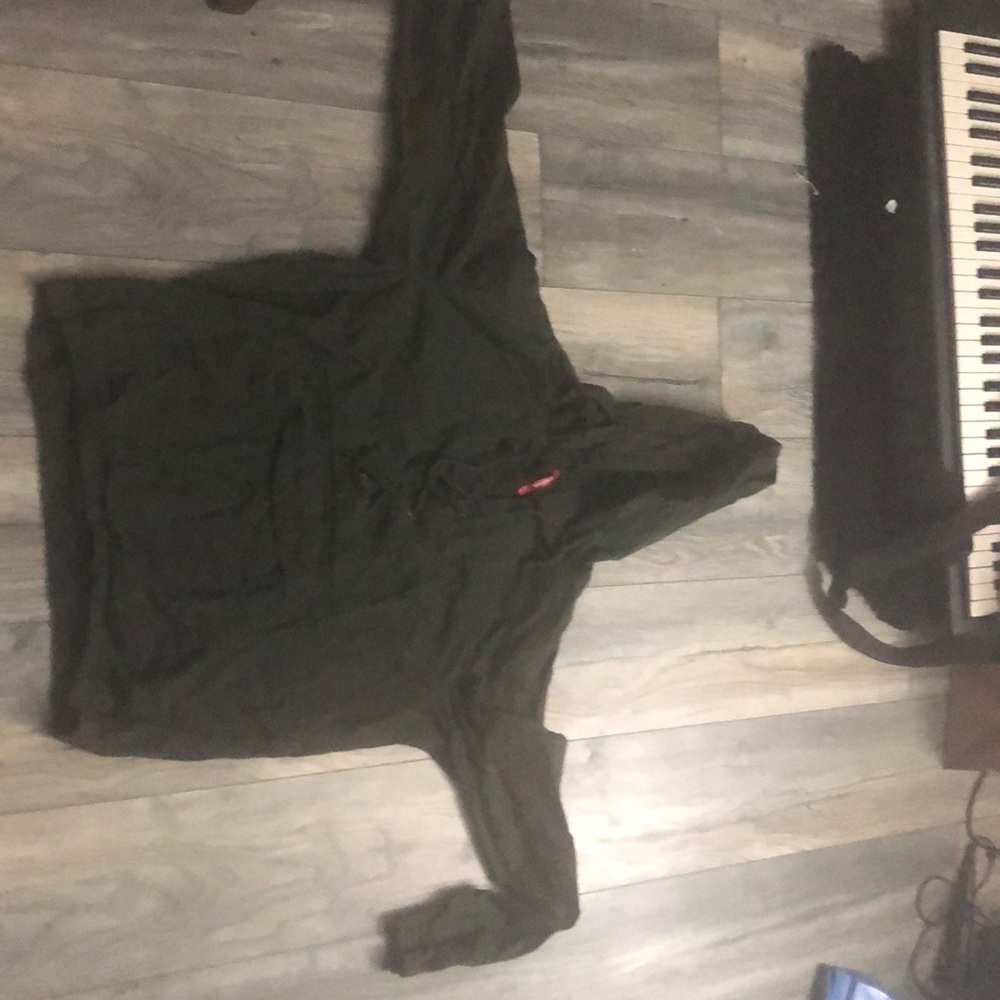 Army green cargo hoodie